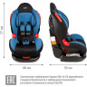 Удерживающее устройство для детей SIGER Кокон синий, гр. I/II, 9-25 кг, 1-7 лет KRES0114