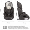 Удерживающее устройство для детей SIGER Стар ISOFIX, гр. I/II/III, 9-36 кг, 1-12 лет, серо-бежевый, зебра KRES3599